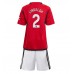 Manchester United Victor Lindelof #2 Replika Babykläder Hemma matchkläder barn 2023-24 Korta ärmar (+ Korta byxor)